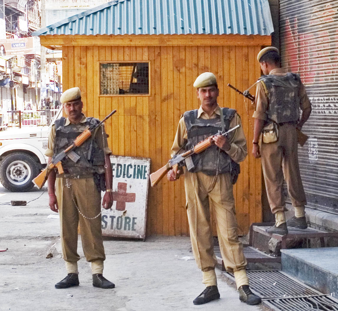 Indian Security Forces. Picture by Scoot Clarskon